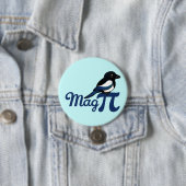 Badge Rond 7,6 Cm Magnétique pi (En situation)