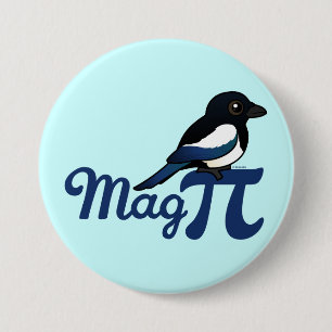 Badge Rond 7,6 Cm Magnétique pi