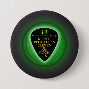 Badge Rond 7,6 Cm Maintenez-le chevillé sur onze et basculez dessus