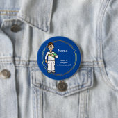 Badge Rond 7,6 Cm Male Nurse Customize Button (En situation)