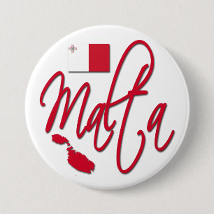 Badge Rond 7,6 Cm Malte