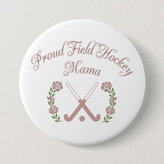 Badge Rond 7,6 Cm Maman de Hockey sur Gazon Fière | Hockey Féminin U