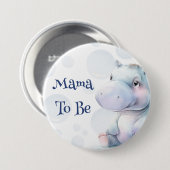Badge Rond 7,6 Cm Maman doit être Baby shower (Devant & derrière)