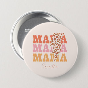 Badge Rond 7,6 Cm Maman répétée
