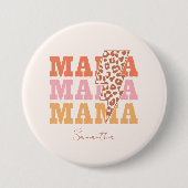 Badge Rond 7,6 Cm Maman répétée (Devant)