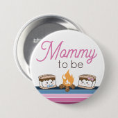 Badge Rond 7,6 Cm Maman sera plus épingle (Devant & derrière)