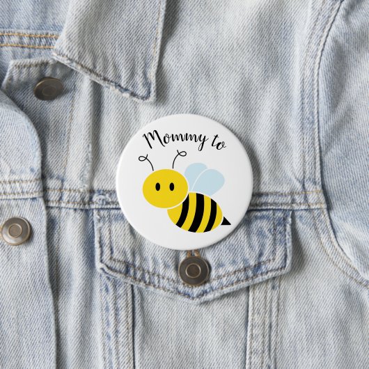 Badge Rond 7,6 Cm Maman to Bee (En situation)