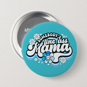 Badge Rond 7,6 Cm Maman va bien.