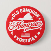 Badge Rond 7,6 Cm Manassas, Virginie (Devant)