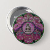Badge Rond 7,6 Cm Mandala Tara de déesse (Devant & derrière)