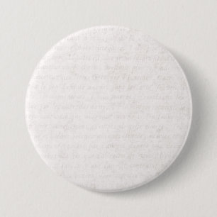 Badge Rond 7,6 Cm Manuscrit français antique de papier vintage
