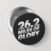Badge Rond 7,6 Cm Marathon de 26,2 miles (Devant & derrière)