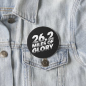 Badge Rond 7,6 Cm Marathon de 26,2 miles (En situation)