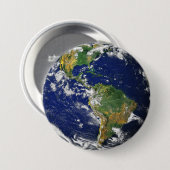 Badge Rond 7,6 Cm Marble_Mundo bleu Profundo (Devant & derrière)