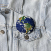 Badge Rond 7,6 Cm Marble_Mundo bleu Profundo (En situation)