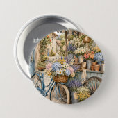 Badge Rond 7,6 Cm Marché de fleurs Bloomcore avec bicyclette (Devant & derrière)