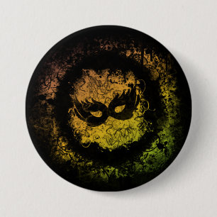 Badge Rond 7,6 Cm Mardi Gras