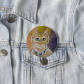 Badge Rond 7,6 Cm Marguerite (En situation)