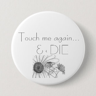 Badge Rond 7,6 Cm Marguerites de Pushin