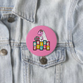Badge Rond 7,6 Cm Mariée Zilla Rétro  (En situation)