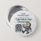 Badge Rond 7,6 Cm Marketing public notarié personnalisé avec code QR (Devant & derrière)