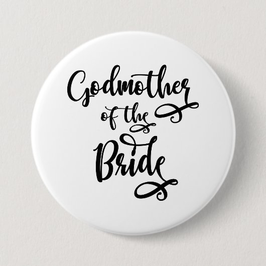 Badge Rond 7,6 Cm Marraine de la mariée (Devant)