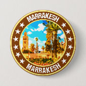 Badge Rond 7,6 Cm Marrakech (Devant)
