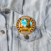 Badge Rond 7,6 Cm Marrakech (En situation)