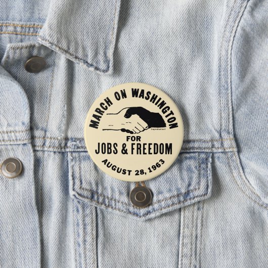 Badge Rond 7,6 Cm Mars À Washington (En situation)