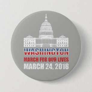 Badge Rond 7,6 Cm Mars pendant nos vies, protestation, anti armes à