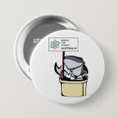 Badge Rond 7,6 Cm Mars pour la Science Australie - requin - (Devant & derrière)