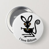 Badge Rond 7,6 Cm Marsupial - love BILBIES - faune australienne - (Devant & derrière)