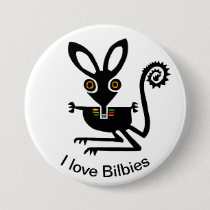Badge Rond 7,6 Cm Marsupial - love BILBIES - faune australienne -