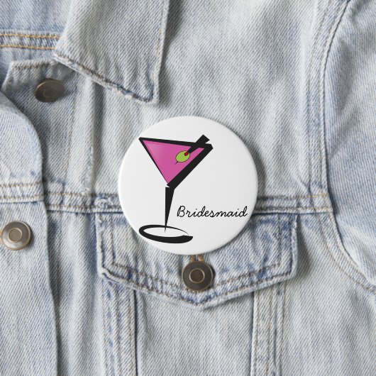 Badge Rond 7,6 Cm martini chaud (En situation)