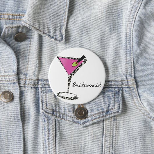 Badge Rond 7,6 Cm martini chaud (En situation)