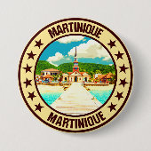 Badge Rond 7,6 Cm Martinique (Devant)
