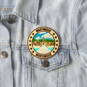 Badge Rond 7,6 Cm Martinique (En situation)