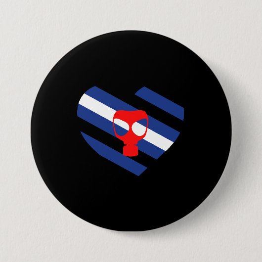 Badge Rond 7,6 Cm Masque Fierté (Devant)