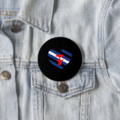 Badge Rond 7,6 Cm Masque Fierté (En situation)