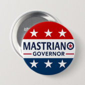 Badge Rond 7,6 Cm Mastriano pour Bouton Govenor (Devant & derrière)