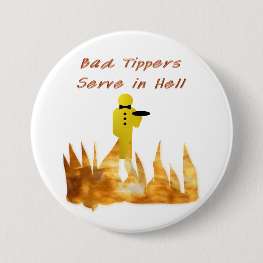 Badge Rond 7,6 Cm Mauvais verseurs (Devant)