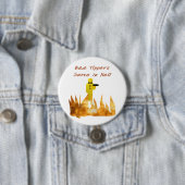Badge Rond 7,6 Cm Mauvais verseurs (En situation)