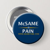 Badge Rond 7,6 Cm McSame - douleur (Devant & derrière)