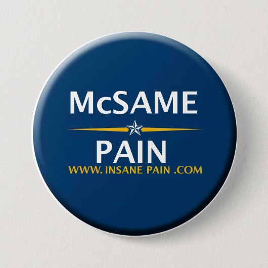 Badge Rond 7,6 Cm McSame - douleur (Devant)