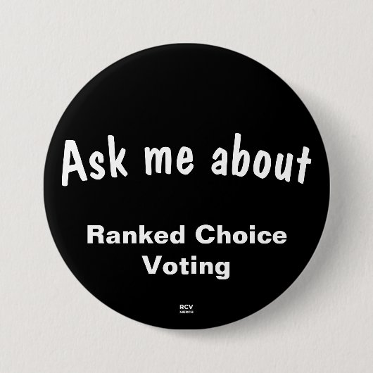 Badge Rond 7,6 Cm Me demander à propos de RCV (Devant)