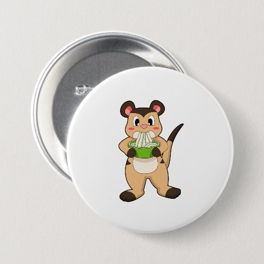 Badge Rond 7,6 Cm Meerkat (Devant & derrière)