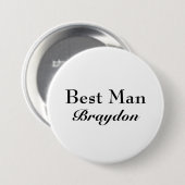 Badge Rond 7,6 Cm Meilleur bouton chic d'homme (Devant & derrière)
