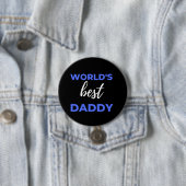 Badge Rond 7,6 Cm Meilleur papa du monde (En situation)