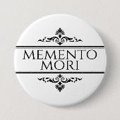 Badge Rond 7,6 Cm Memento Mori (Devant)