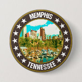 Badge Rond 7,6 Cm Memphis (Devant)